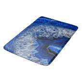 Night Blue Indigo Agate Mineral Quartz Gemstone Badmat (Gekanteld)