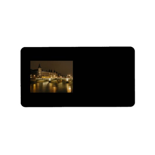 Night Bridge-adreslabel Etiket (Voorkant)