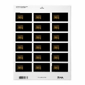 Night Bridge-adreslabel Etiket (Full Sheet)