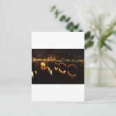 Night Bridge Briefkaart (Staand voorkant)