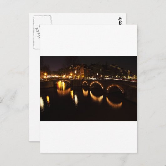 Night Bridge Briefkaart (Voorkant / Achterkant)