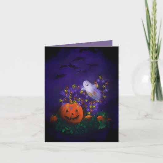"Night Bright" Halloween Bedankkaart (Voorkant)