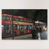 Night Buses, Angel Islington, Noord-Londen Verenig Legpuzzel (Horizontaal)