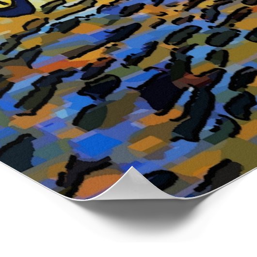 Night Cafe 1915 Poster (Hoek)