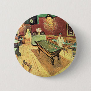 Night Cafe, plaats Lamartine door Vincent van Gogh Ronde Button 5,7 Cm
