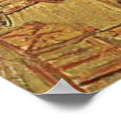 Night Cafe van Vincent van Gogh Poster (Hoek)