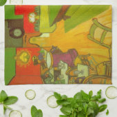 Night Cafe van Vincent van Gogh Theedoek (Gevouwen)