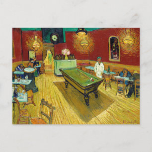 Night Cafe - Vincent van Gogh schilderende Art Briefkaart