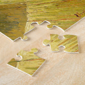 Night Cafe - Vincent van Gogh schilderende Art Legpuzzel (Zijkant)