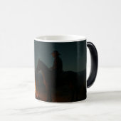 Night Campfire Mug - Western Camping Design Magische Mok (Voorkant rechts)
