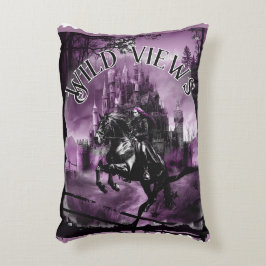 Night Castle Stamp Accent Kussen