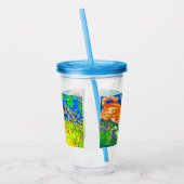 Night Cat Acryl Drinkbeker (Links)