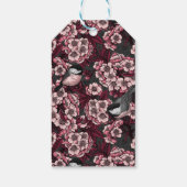 Night cherry tuin cadeaulabel (Achterkant)