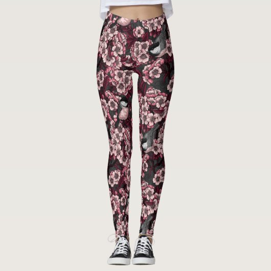 Night cherry tuin leggings (Voorkant)