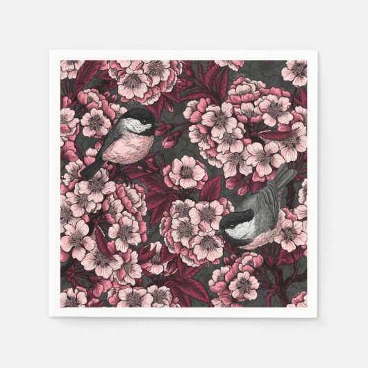 Night cherry tuin servet (Voorkant)