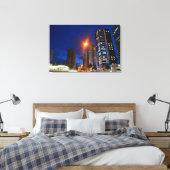 Night City Lonrina Canvas Afdruk (Insitu (Slaapkamer))
