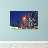 Night City Lonrina Canvas Afdruk (Insitu (Houten vloer))