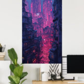 Night City Poster (Thuiskantoor)