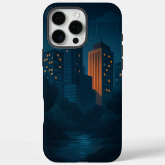 Night City Skyline Hoesje-Mate iPhone Case