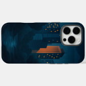 Night City Skyline Hoesje-Mate iPhone Case (Achterkant (horizontaal))