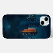 Night City Skyline Hoesje-Mate iPhone Case (Achterkant (horizontaal))