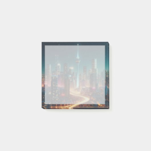Night Cityscape Post-It Notes (Devant)
