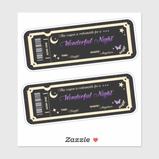  Night coupon Sticker (Vel)