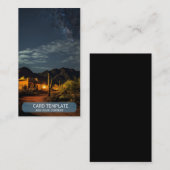 Night Desert Southwest Sunset Carte de visite (Devant / Derrière)