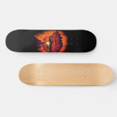 Night Desire - Fantasy - Oranje zwart Skateboard (Horizontaal)