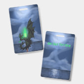 Night Dragon Badge (Voor- en achterkant)