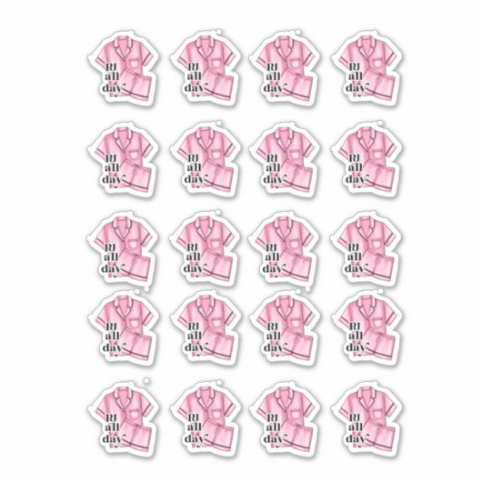 Night Dress Planner Sticker (Voorkant)