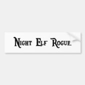 Night Elf Rogue Bumpersticker (Voorkant)