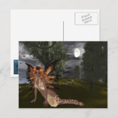 Night Fairy Design 1 - Fantasy Fae Briefkaarten (Voorkant / Achterkant)