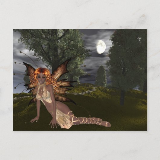 Night Fairy Design 1 - Fantasy Fae Briefkaarten (Voorkant)