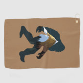 Night Forest Bigfoot Golfhanddoek (Horizontaal)