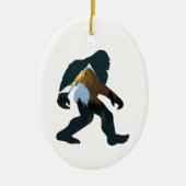 Night Forest Bigfoot Keramisch Ornament (Voorkant)