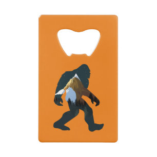 Night Forest Bigfoot Kredietkaart Flessenopener