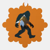 Night Forest Bigfoot Ornament Kaart (Voorkant)