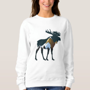 Night Forest Moose Trui