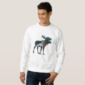 Night Forest Moose Trui (Voorkant volledig)