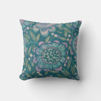 Night Garden Bold Blooms Kussen