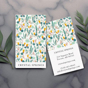 Night Garden Botanical Planten Moderne Chic Floral Visitekaartje