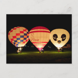 Night Glow-ballon Briefkaart