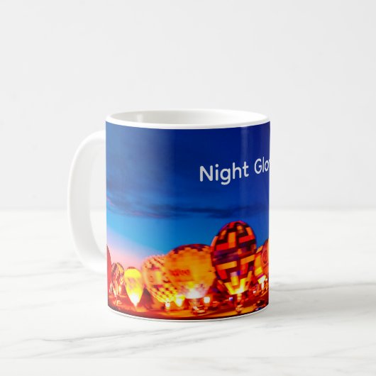Night Glow Balloon Coffee Mug (Devant gauche)