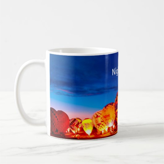 Night Glow Balloon Coffee Mug (Gauche)