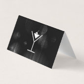 Night Glow Martini Logo Visitekaartjes (Achterkant)
