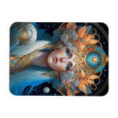 Night Goddess Queen Fantasy Art Magneet (Horizontaal)