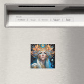 Night Goddess Queen Fantasy Art Magneet (Insitu (Vaatwasser))
