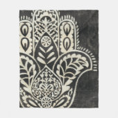 Night Hamsa Fleece Deken (Voorkant)