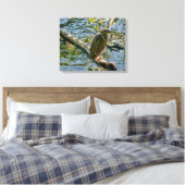 Night Heron jv Canvas Afdruk (Insitu (Slaapkamer))